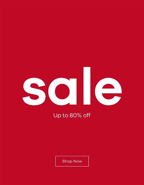 Sale - Up to 80% OFF