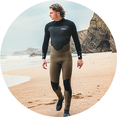 Mens GUL Response 5-3mm blind stitched wetsuit