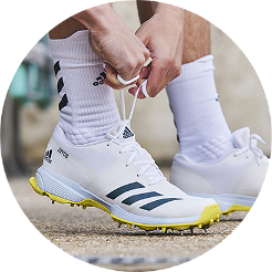 adidas cricket Shoes on pitch