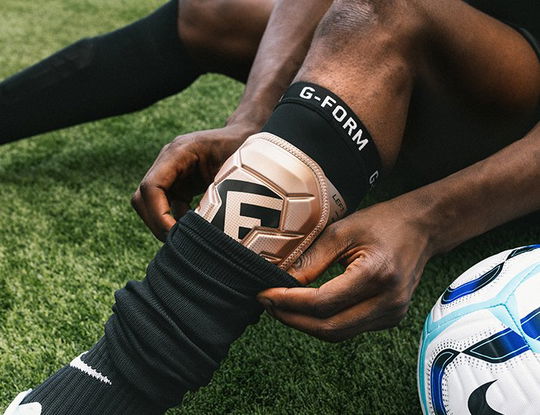 Football Essentials & Accessories featuring G-Form Shinpads in Gold