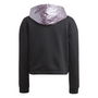 Winter Glam Fleece Loose Crop Hoodie Junior Girls