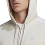 Fleece 3 Stripes Full Zip Hoodie Mens