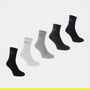 5 Pack Crew Socks Ladies