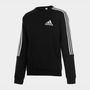 Mens Crew 3 Stripes Pullover Sweatshirt