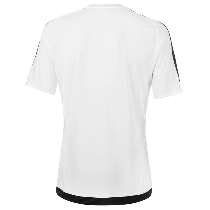 Sereno, 3 Bande, T-shirt pour hommes en Blanc et Noir