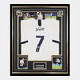 SIGNED SON HEUNG MIN SHIRT FRAMED TOTTENHAM HOTSPUR ICON JERSEY