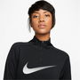 Dri FIT Swoosh Womens Half Zip Long Sleeve Top