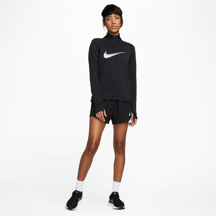 Dri FIT Swoosh Womens Half Zip Long Sleeve Top