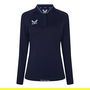 Long Sleeve Polo Top Womens