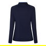 Long Sleeve Polo Top Womens