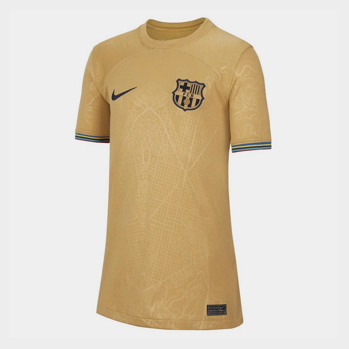 Nike FC Barcelona 2021/22 Stadium Away Big Kids Soccer Jersey 