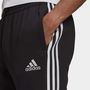 Fleece Tapered Cuff 3 Stripes Joggers M