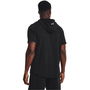 UA Project Rock Terry Short Sleeve Hoodie Mens