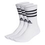 Cushioned 3 Stripe Crew Sock 3 Pack Mens