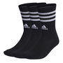 Cushioned 3 Stripe Crew Sock 3 Pack