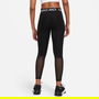 Pro Womens Mid Rise Mesh Panelled Leggings