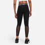 Pro Womens Mid Rise Mesh Panelled Leggings