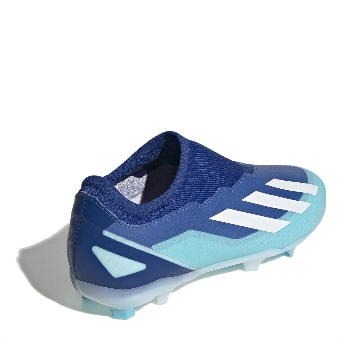 adidas X CrazyFast .3 Laceless Childrens Firm Ground Football Boots Blue/White, £55.00
