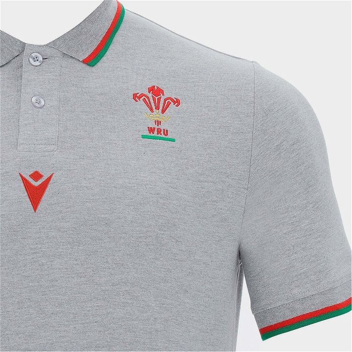Wales RWC 2023 Pique Mens Rugby Polo Shirt