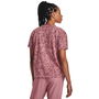 Armour Ua Logo Aop Heavyweight Ss T Shirt Womens