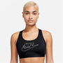 Swoosh Womens Medium Support Logo Padded Bra