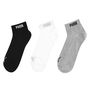 3 Pack Quarter Socks Mens