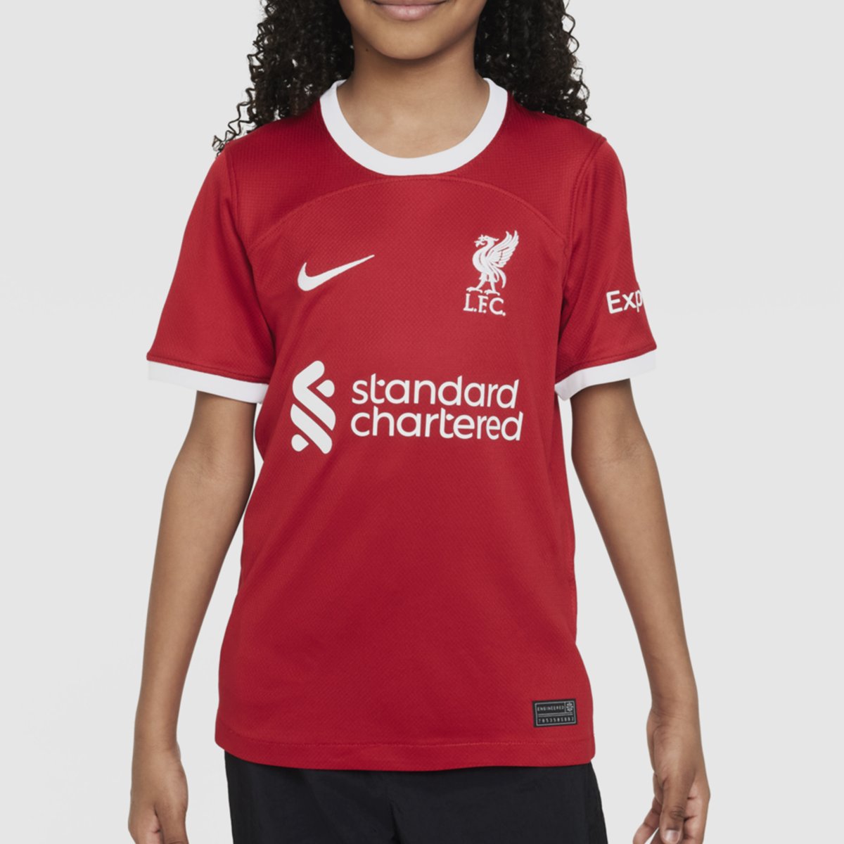 Liverpool FC 2021/22 Stadium Home Big Kids' Soccer Jersey.