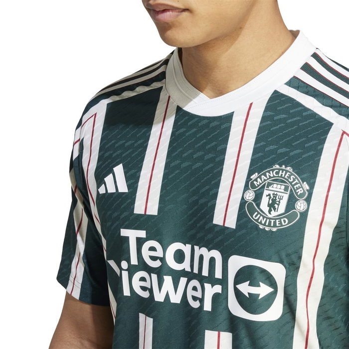 adidas Manchester United FC 23/24 Away Jersey - Green/White