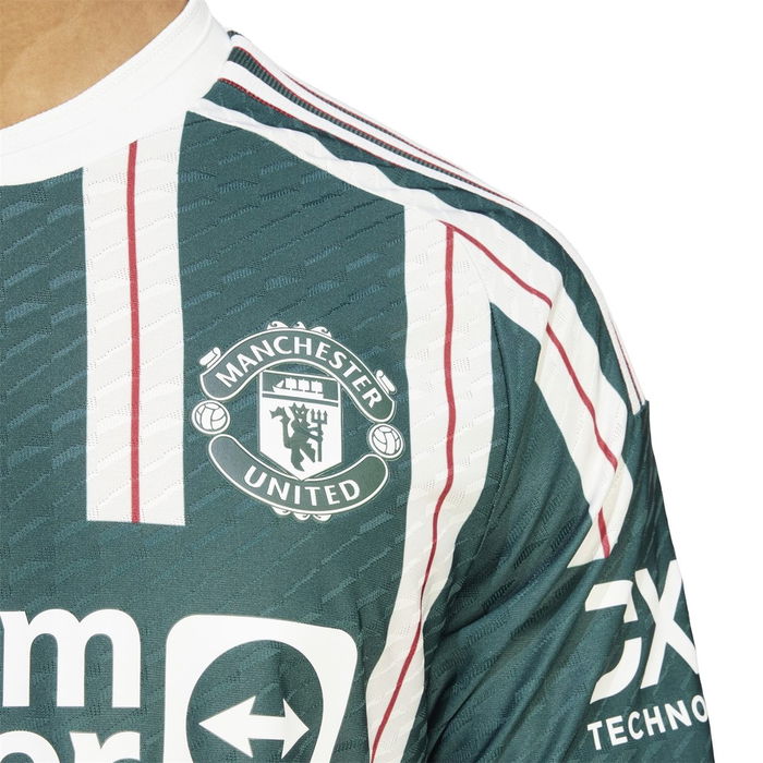 adidas Manchester United FC 23/24 Away Jersey - Green/White