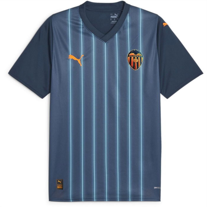 Jersey Puma Valencia CF Away Jersey Authentic 2023-2024 Marine Blue-Ultra  Orange - Fútbol Emotion