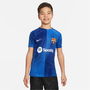 Barcelona Academy Pro Home Away Big Kids Nike Dri FIT Pre Match Soccer Top