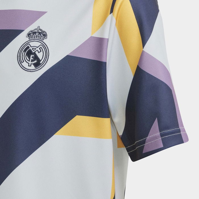 Adidas 2023-2024 Real Madrid Pre-Match Shirt (Silver)