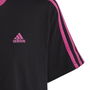 3 Stripe T Shirt Junior Girls