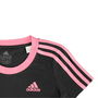 Essentials 3 Stripe T Shirt Junior Girls