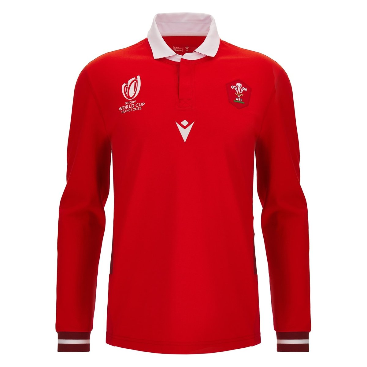 Red Macron Portugal Rugby World Cup 2023 Home Shirt