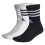 Cushioned 3 Stripe Crew Sock 3 Pack