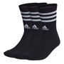 Cushioned 3 Stripe Crew Sock 3 Pack Ladies