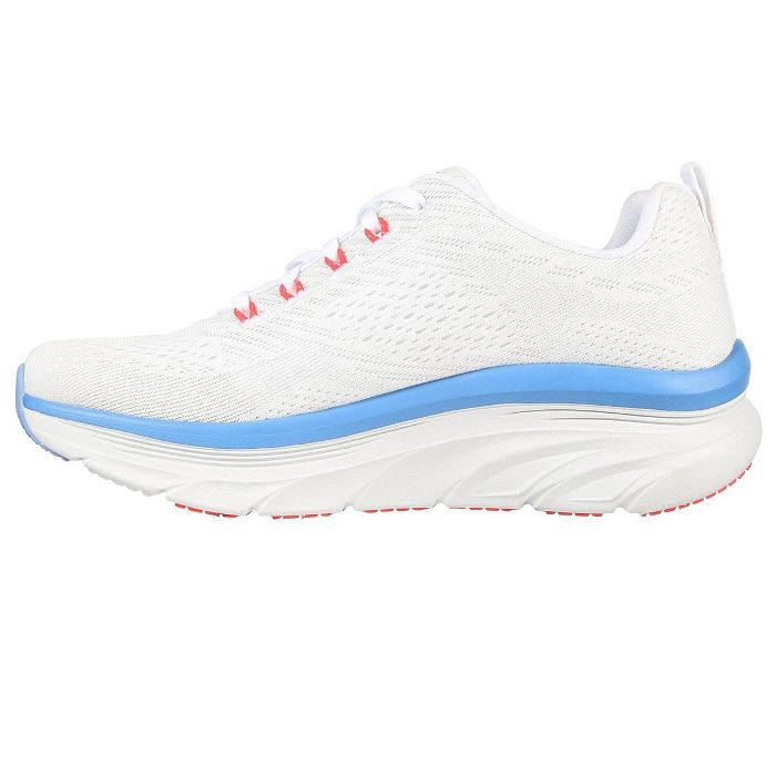 Skechers S LOGO ENGINEERED MESH LACE UP W White/Pink/Blue, £42.00