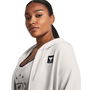 UA Project Rock Hw Terry Full Zip Over Sized Hoodie Womens