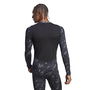 Techfit Allover Print Training Long Sleeve Top Men Gym Mens