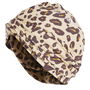Solid Animal Print Reversible Turban Womens