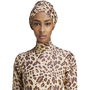 Solid Animal Print Reversible Turban Womens