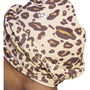 Solid Animal Print Reversible Turban Womens