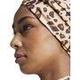 Solid Animal Print Reversible Turban Womens