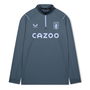 Aston Villa Staff Training Quarter Zip Midlayer Top Juniors