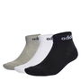 Linear Ankle Cushioned Socks 3 Pairs Juniors