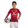 Manchester United Home Long Sleeve Shirt 2024 2025 Juniors