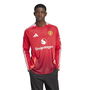 Manchester United Home Long Sleeve Shirt 2024 2025 Adults