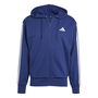 Essentials French Terry 3 Stripes Zip Hoodie Mens