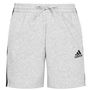 Essentials 3 Stripe Fleece Shorts Mens